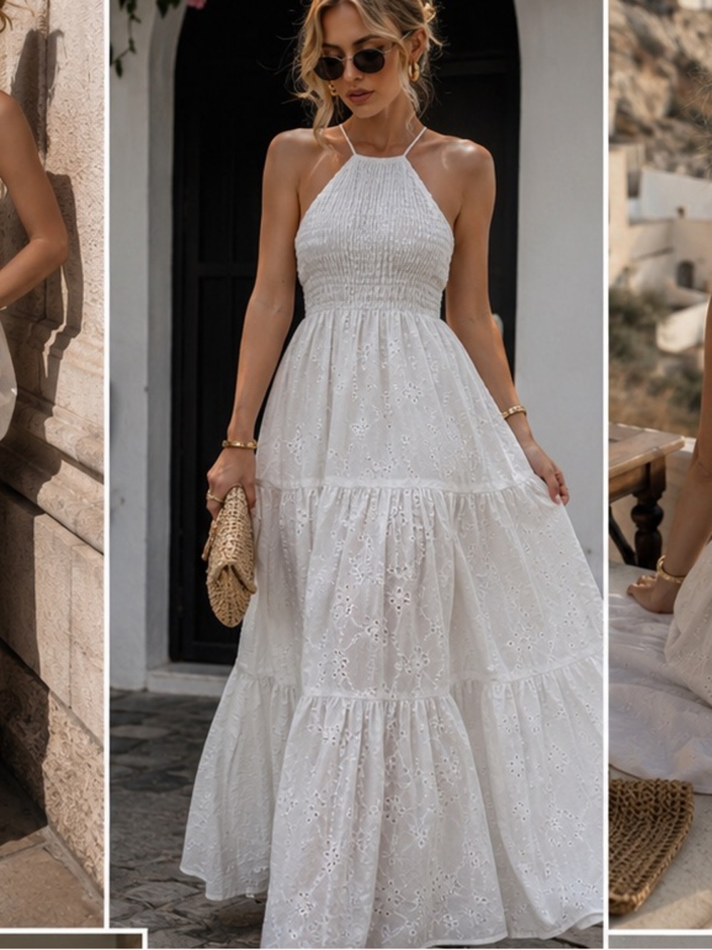 Zara embroidery openwork dress bloggers fav - Picture 2 of 16
